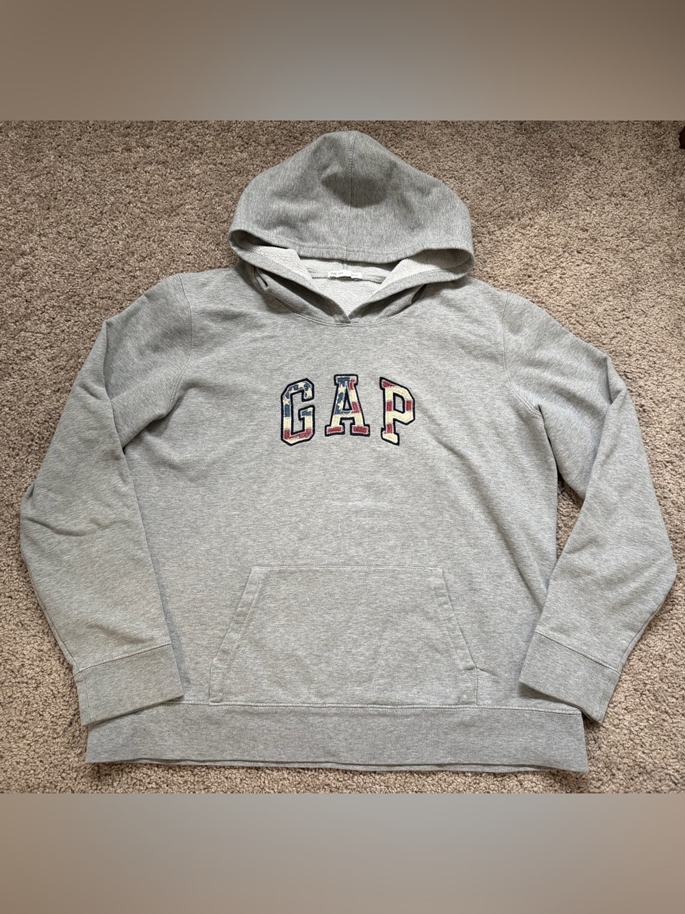 Y2K Gap Americana Coquette Hoodie grunge